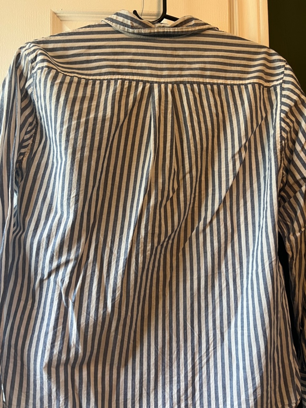 Everlane Blue and White Striped Button-Down Shirt - Picture 5 of 8